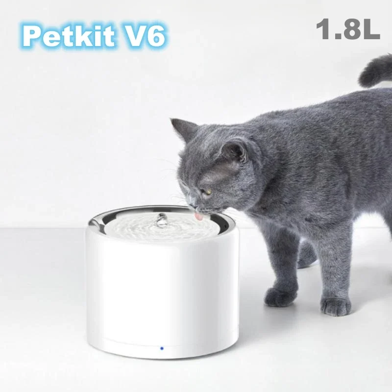 

V6 Pro Water Dispenser UVC Wireless Pump APP Control Cat Water Dispenser Stainless Steel Pet Dispenser