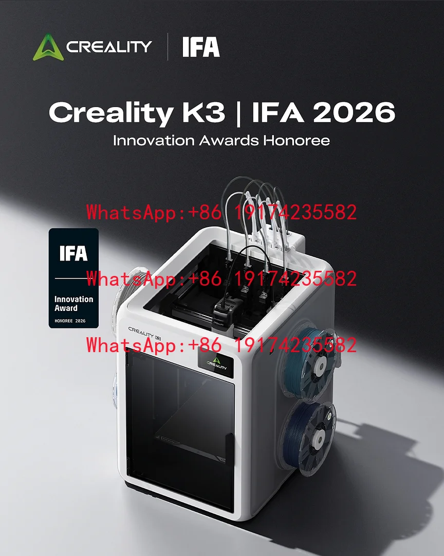 New Creality K3 3D Printer Multi-Material KliTek 4 Nozzle System 5s Nozzle Switch CMYK Full Color Printing Desktop FDM Impresora