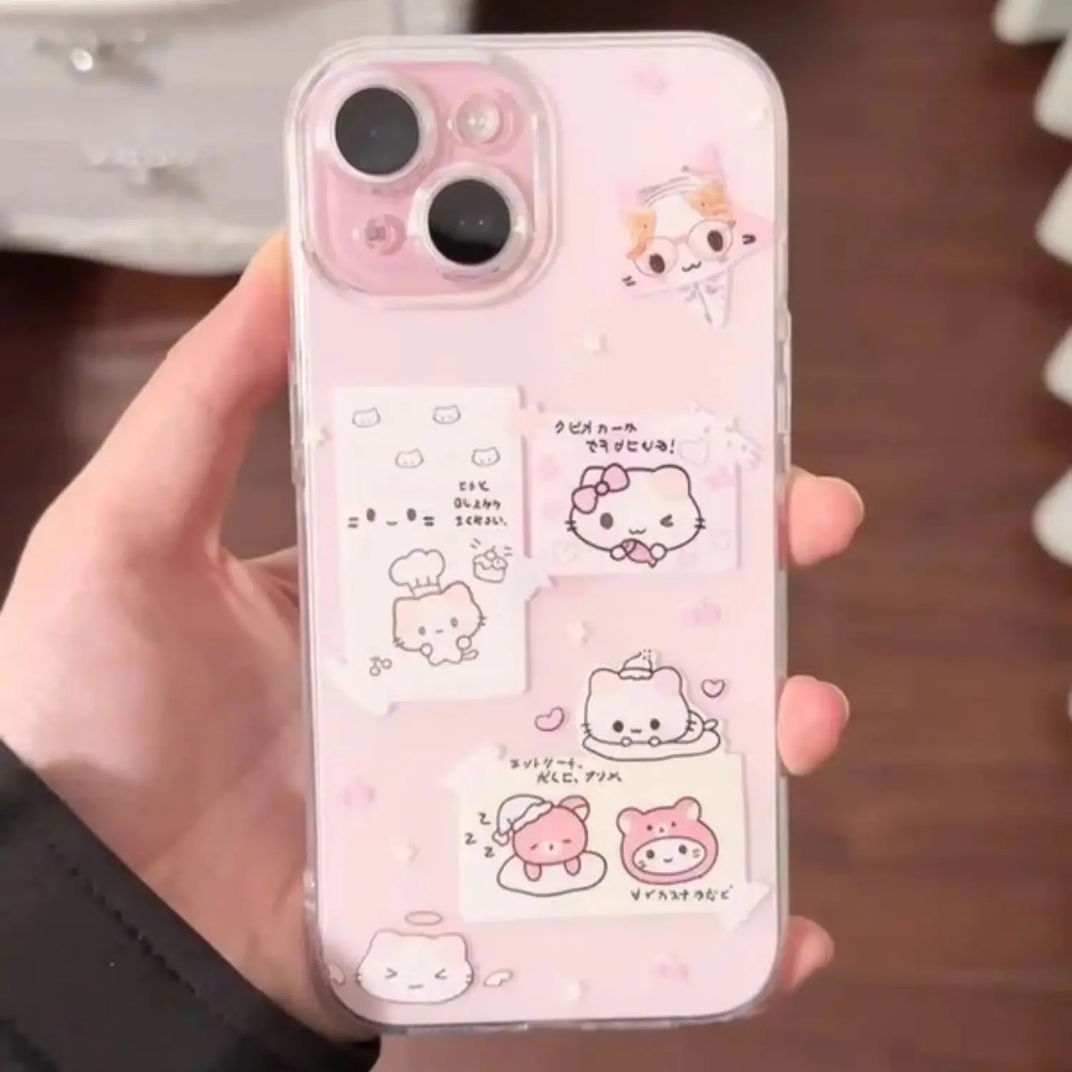 Pink Cute Sweet Kitten Phone Case For Samsung S26 S25 S24 S23 S22 S21 S20 FE Note20 Note10 Plus Ultra Lite Edge 5G Clear Cover