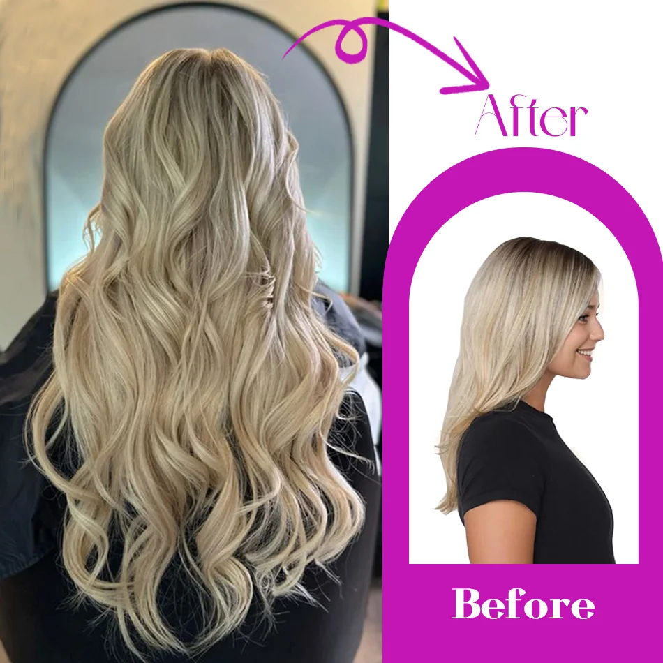 قبل المستعبدين طرف مسطح وصلات شعر الساخن الانصهار الكيراتين وصلات شعر مستقيم 100% الشعر البشري للنساء 22 بوصة 50 السواحل