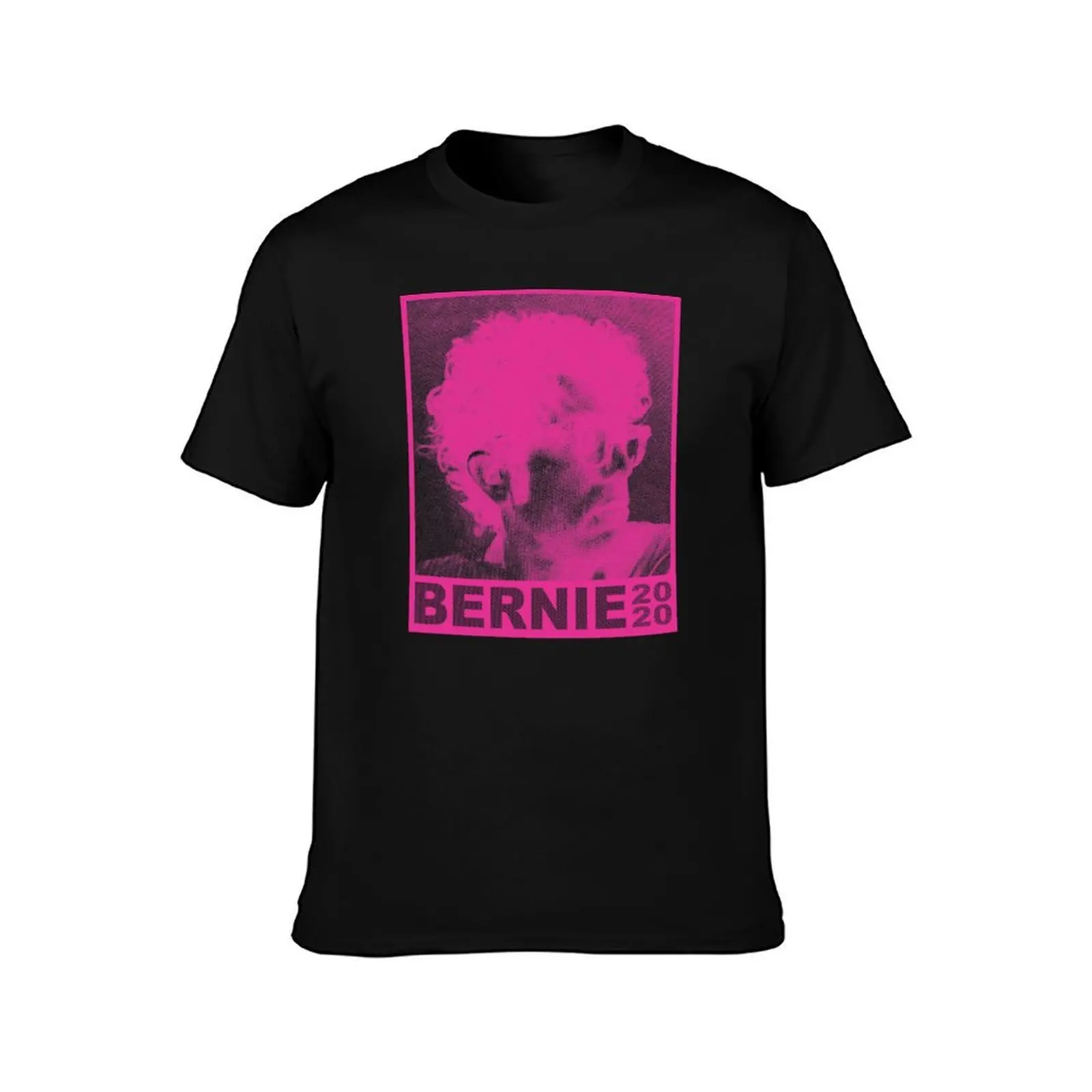 Young Bernie 2020 Halftone Light T-Shirt, Summer Casual Cotton Tee, Oversized Streetwear Tops, Vintage Graphic Print