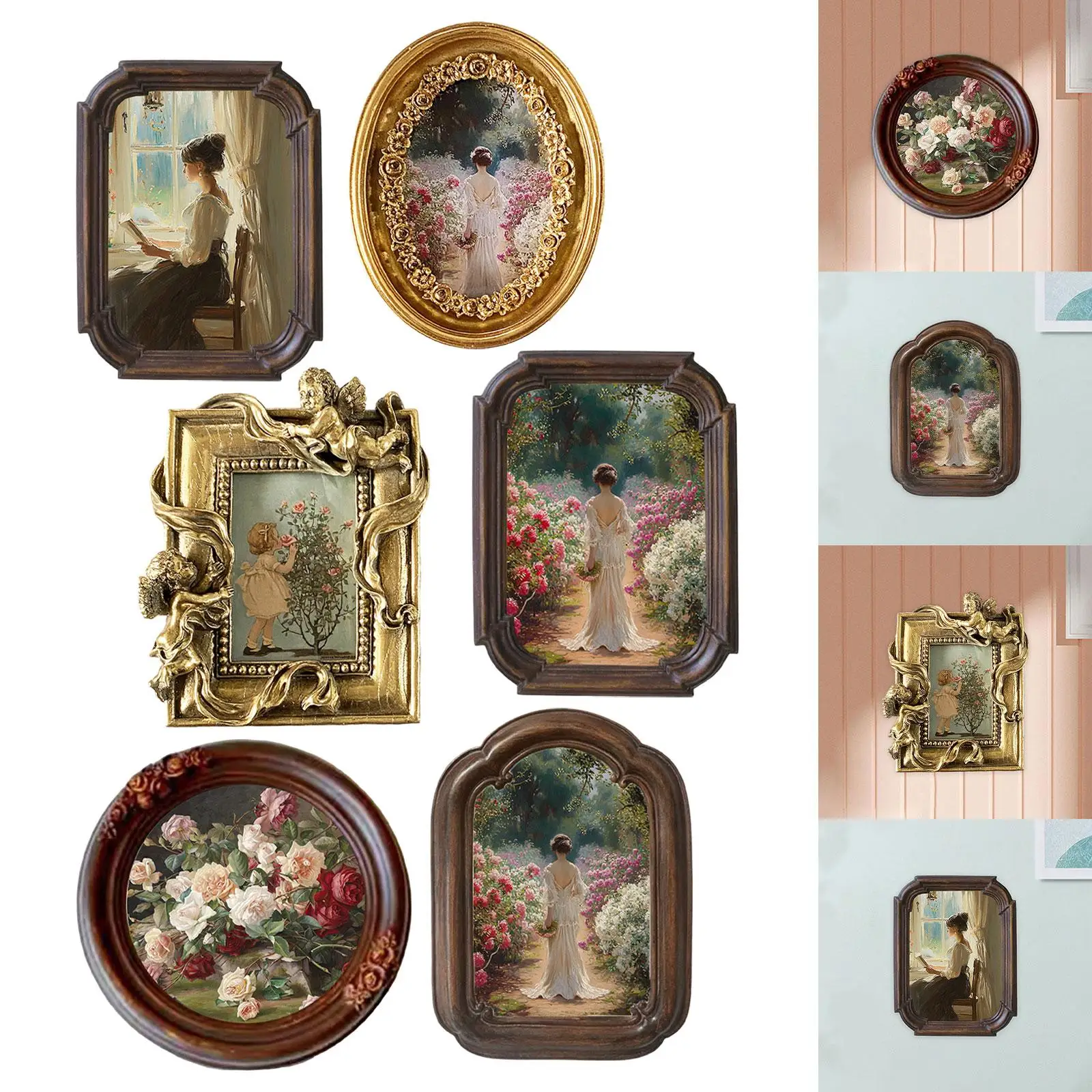 Harz-Ornament, Geschenke für Heimdekoration, Bilderrahmen, Fotorahmen, Tischdisplay für Hochzeiten, Tisch, Valentinstag, Büro, Tante