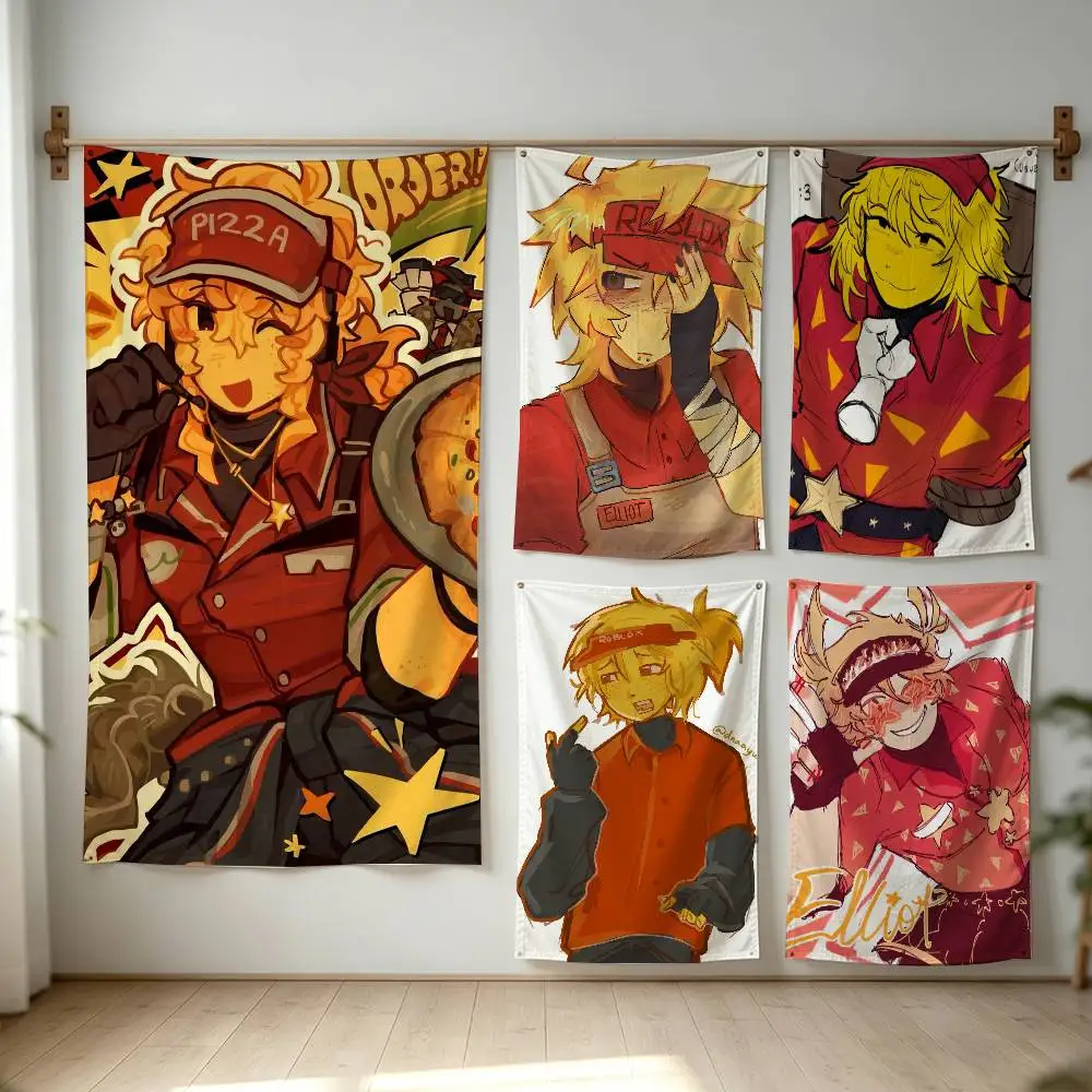 Elliot Flag Digital Printing Banner for Garage Wall Out Door Decoration