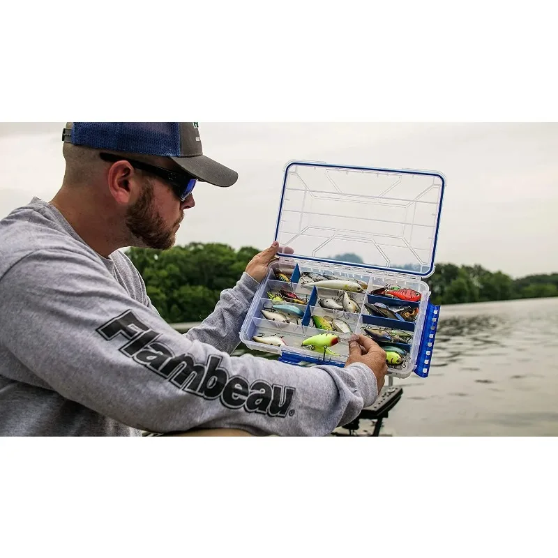 Outdoors WP5005 Large Ultimate Tuff Tainer Utility Fishing Tackle Box, 14 inches Long, Plastic