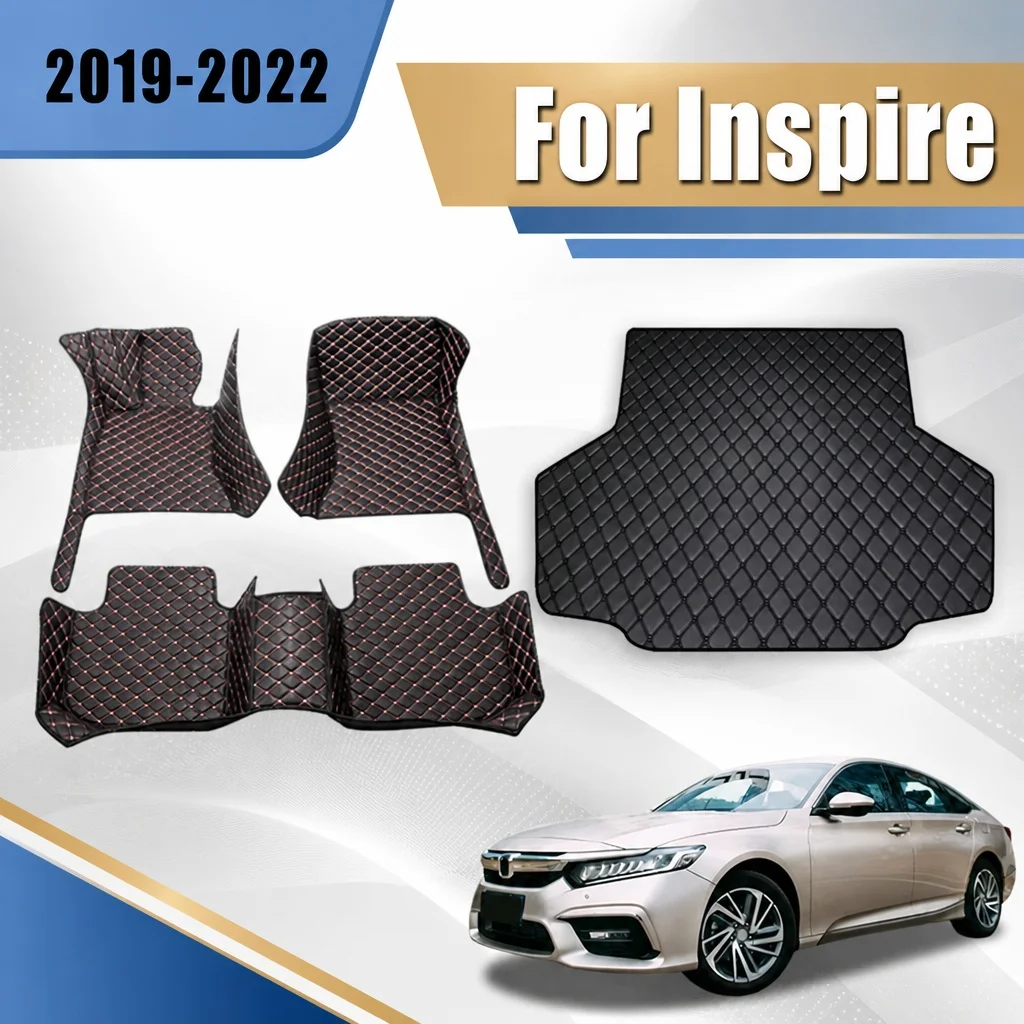 

Car Floor Mats Trunk Carpets For Honda Inspire 2019 2020 2021 2022 Auto Accessories Interior Products Covers Parts Waterproof