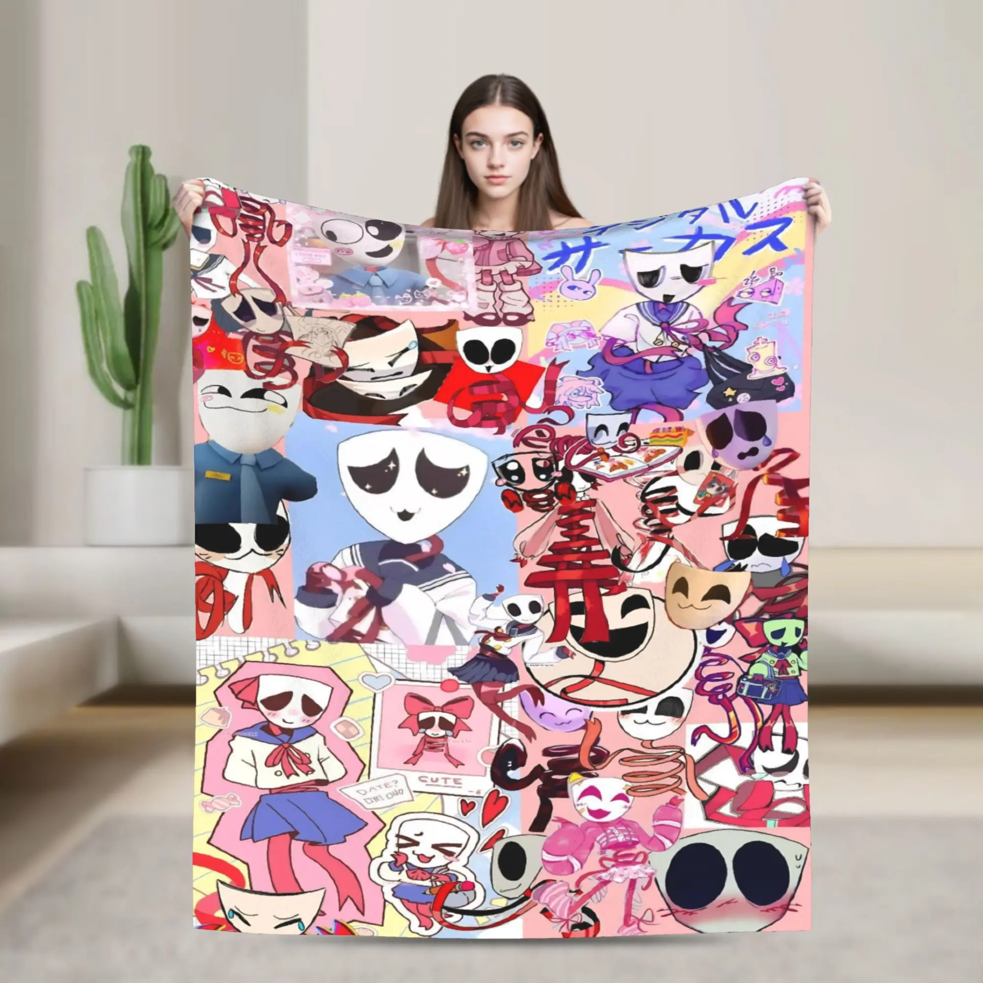 Gangles Blanket Cover A-Amazings D-Digitals C-Circuse Flannel Throw Blanket Bed Sofa Printed Soft Warm Bedspreads