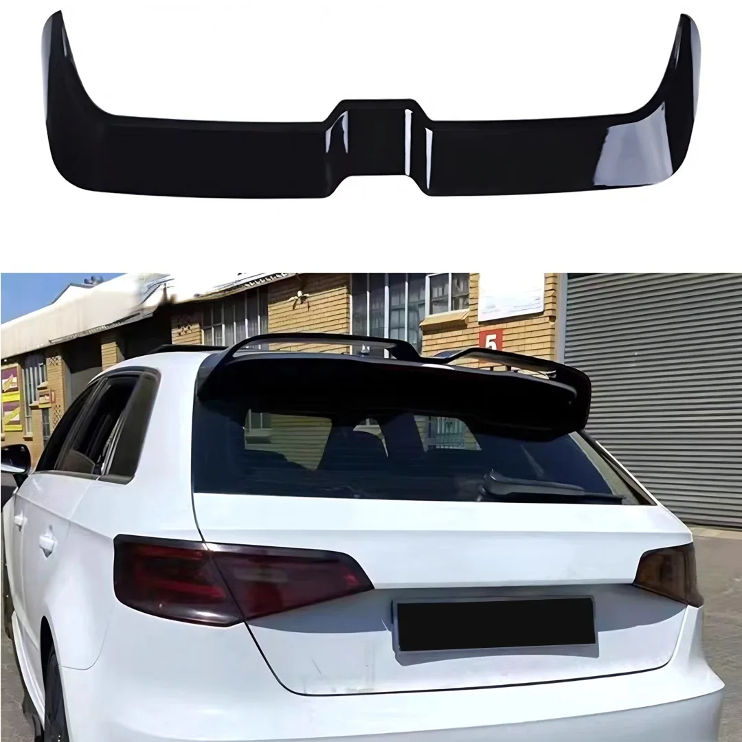 Heckspoiler Sportback Flügel Sport-Kofferraumlippe für Audi A3 8V S3 2014-2020 Auto-Styling Zubehör Glänzend Schwarz ABS Heck OET-Stil – Detail 8