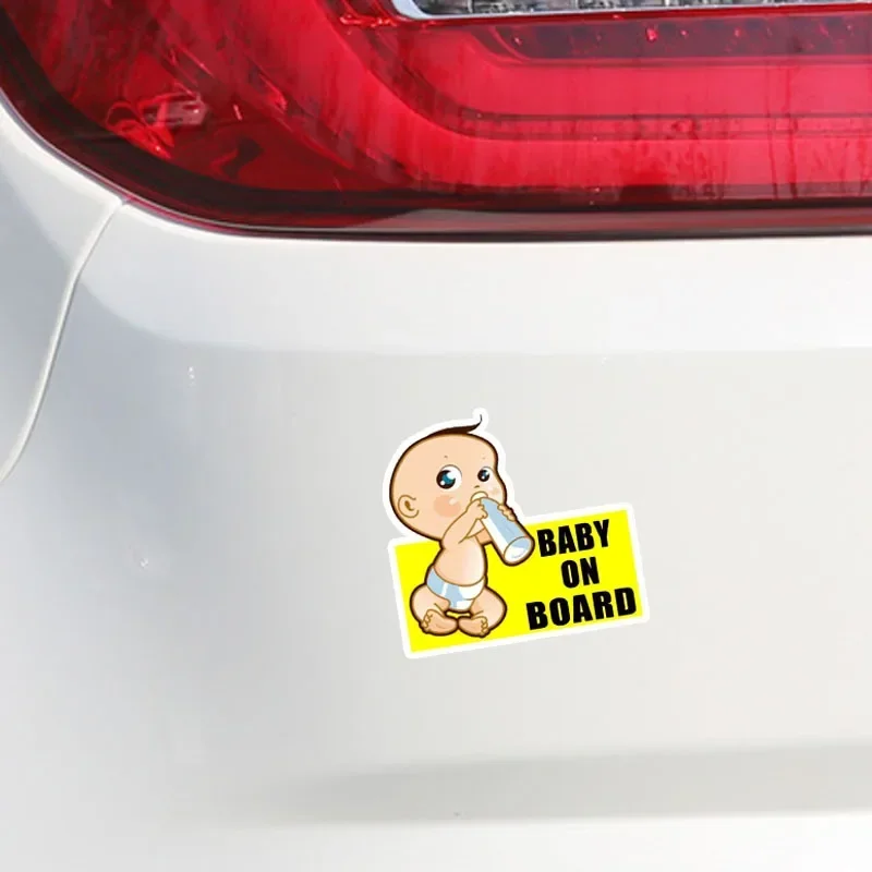 Baby On Board Sticker Kids Safety Reflective Vehicle Car Signs Self-Adhesive Warning Sticker for Driver