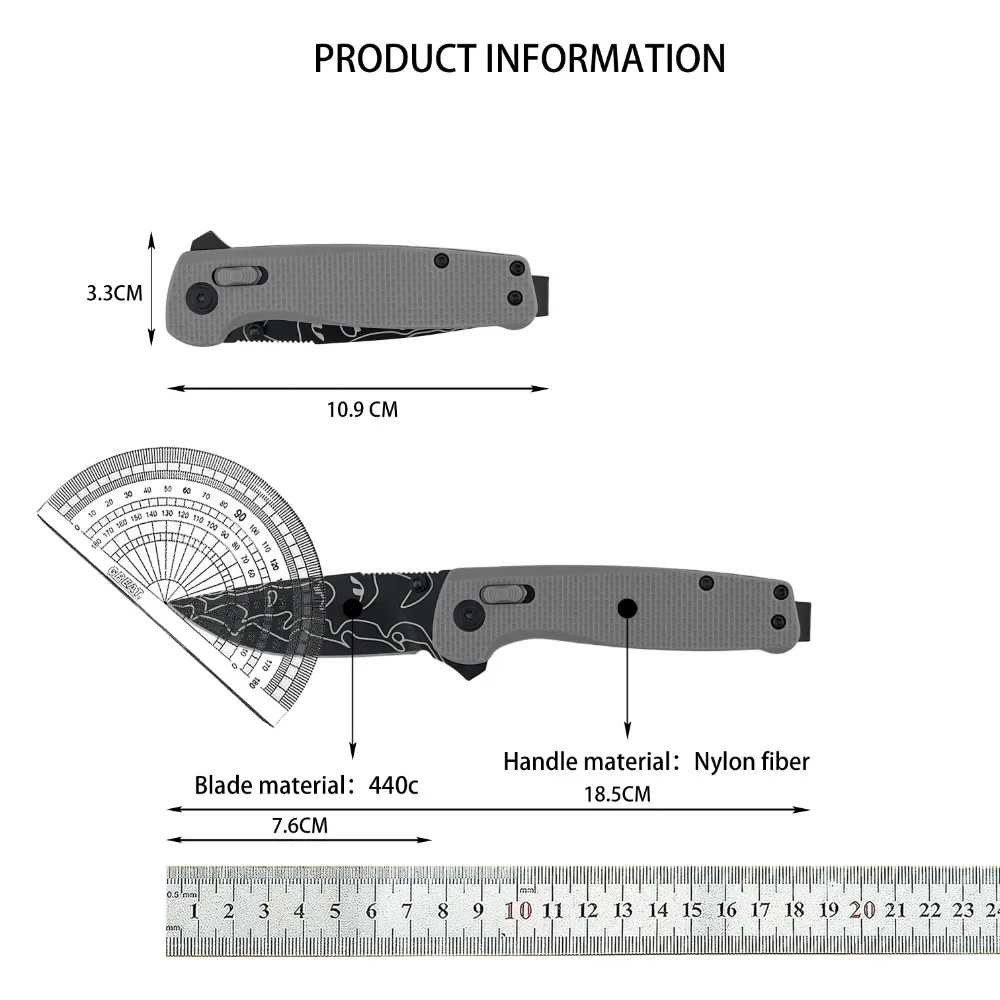 屋外折りたたみナイフ高品質ポータブル釣りキャンプ登山ロック自己防衛狩猟ハンドツールマルチツール EDC