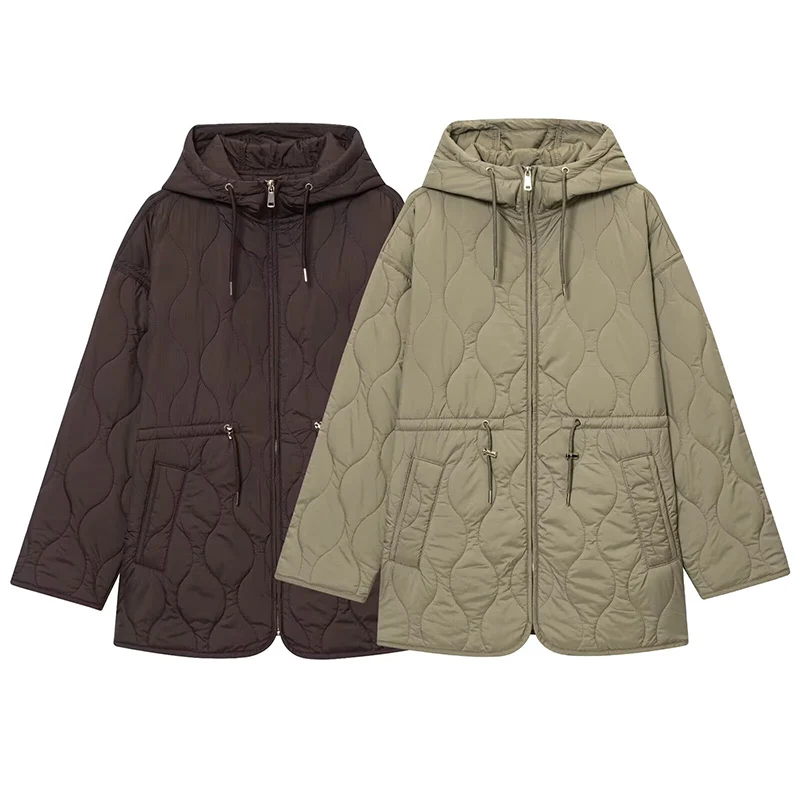 

2025 New Winter Long Coats Women's Fashion Hooded Loose Elegant Women's Winter Warm Jackets Street Chic Travel Youth Jackets