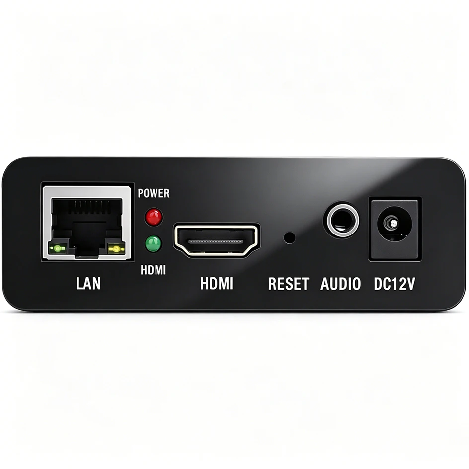 HEVC H.265 H.264 Video Decoder Support IP to HDMI Live Streaming Encoder IPTV Hardware RTMP RTSP HLS UDP SRT RTMPS Streamer view 5