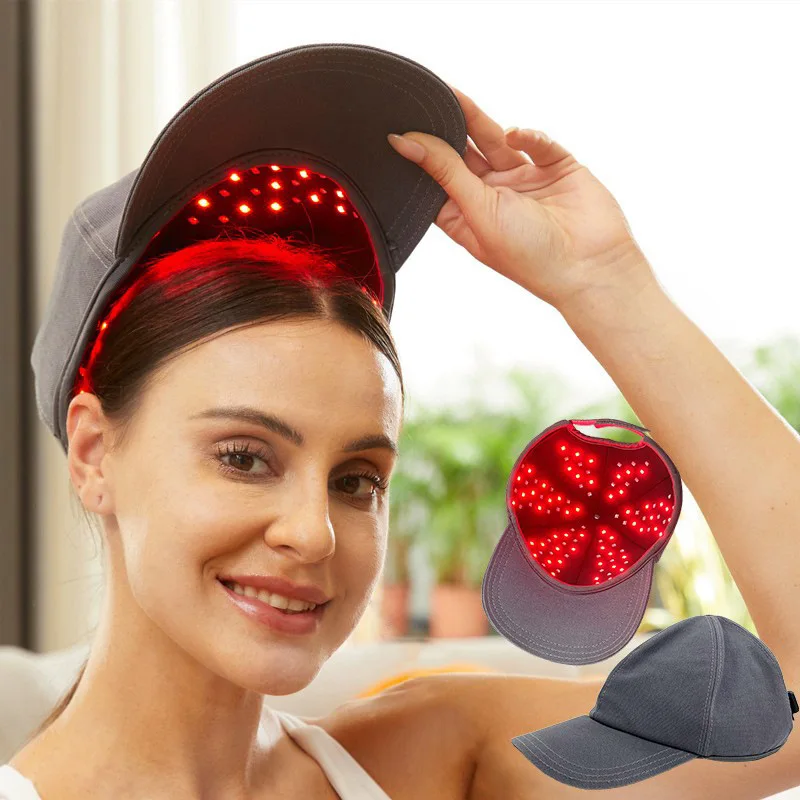 Professional hair growth cap 850nm near infrared red therapy light for home use hair loss treatment