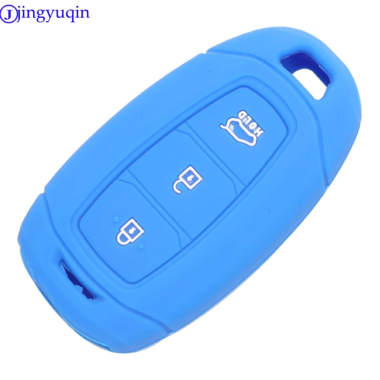 jingyuqin Remote Key Silicone Cover Case Fob For Hyundai i30 Ix35 Solaris Azera Elantra Grandeur Ig Accent Santa Fe Palisade