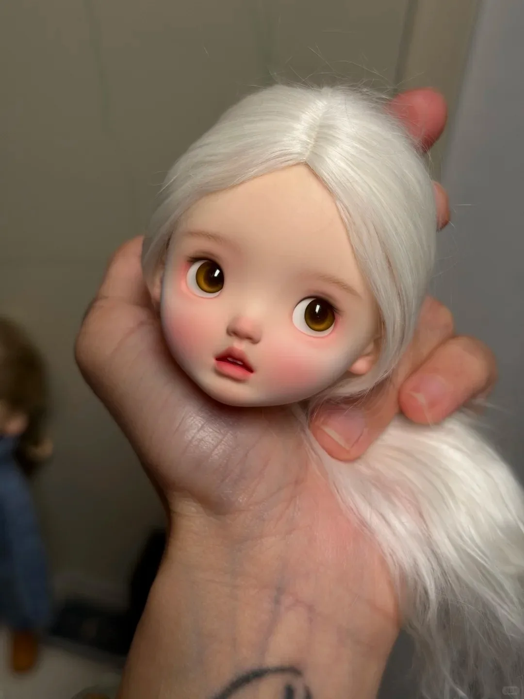 

Новая голова для куклы BJD 1/6 SD 2026 года - nimo Little P, красивая девочка, полимерная игрушка, высококачественный макияж, только голова, подарок
