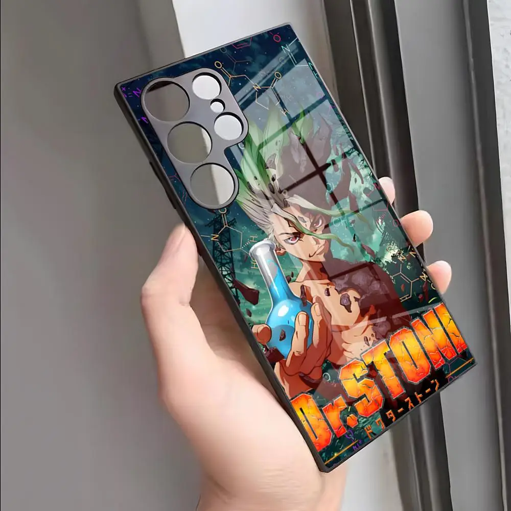 Anime Boys Dr. Stone Phone Case For S24 Ultra Samsung S23 Fe S22 S20 S21 Plus Galaxy A54 A34 A24 A53 Note 20 Glass Cover