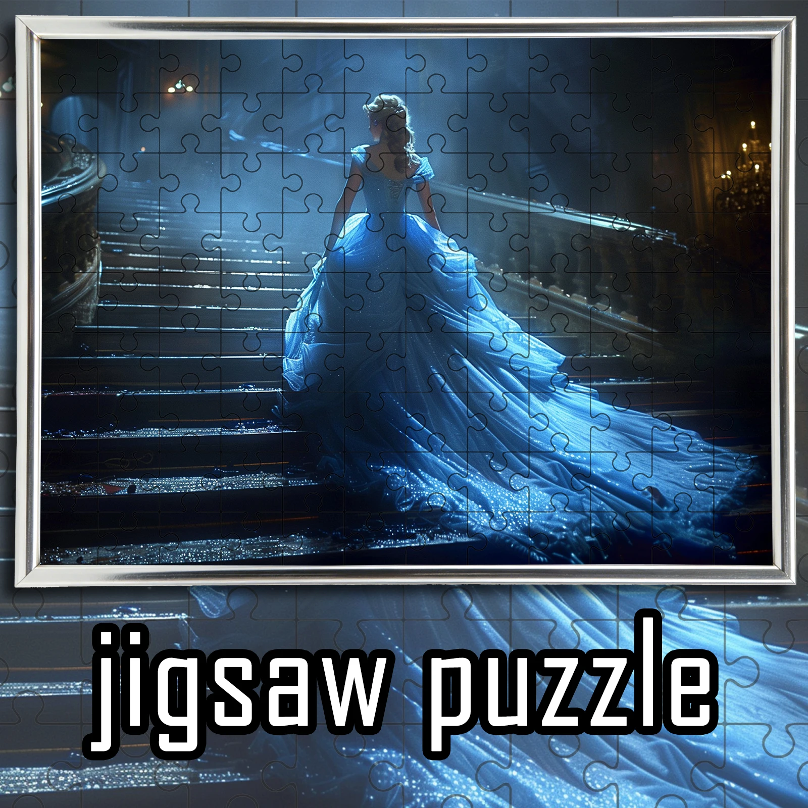 

Disney Cinderella Puzzle Jigsaw 108/200/300/500/1000Pcs Intelligence Educational Toy Puzzle,Classical Home Decoration