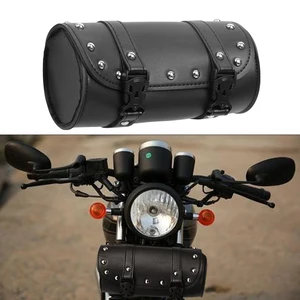 Motorradgabel PU Lederbeutel, wasserdichte Taschen, Satteltasche, Vintage -Schwanzbeutel, Gepäck für Harley Bobber Suzuki Honda 11 Hauptverkaufs -Lederhülle - №11