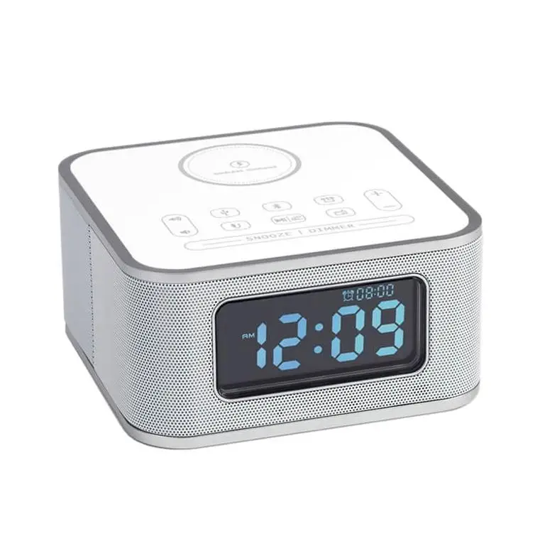 YYHC- For Mobile Phone Dual USB Digital Alarm Clock Smart Table Figure Electronic Clocks