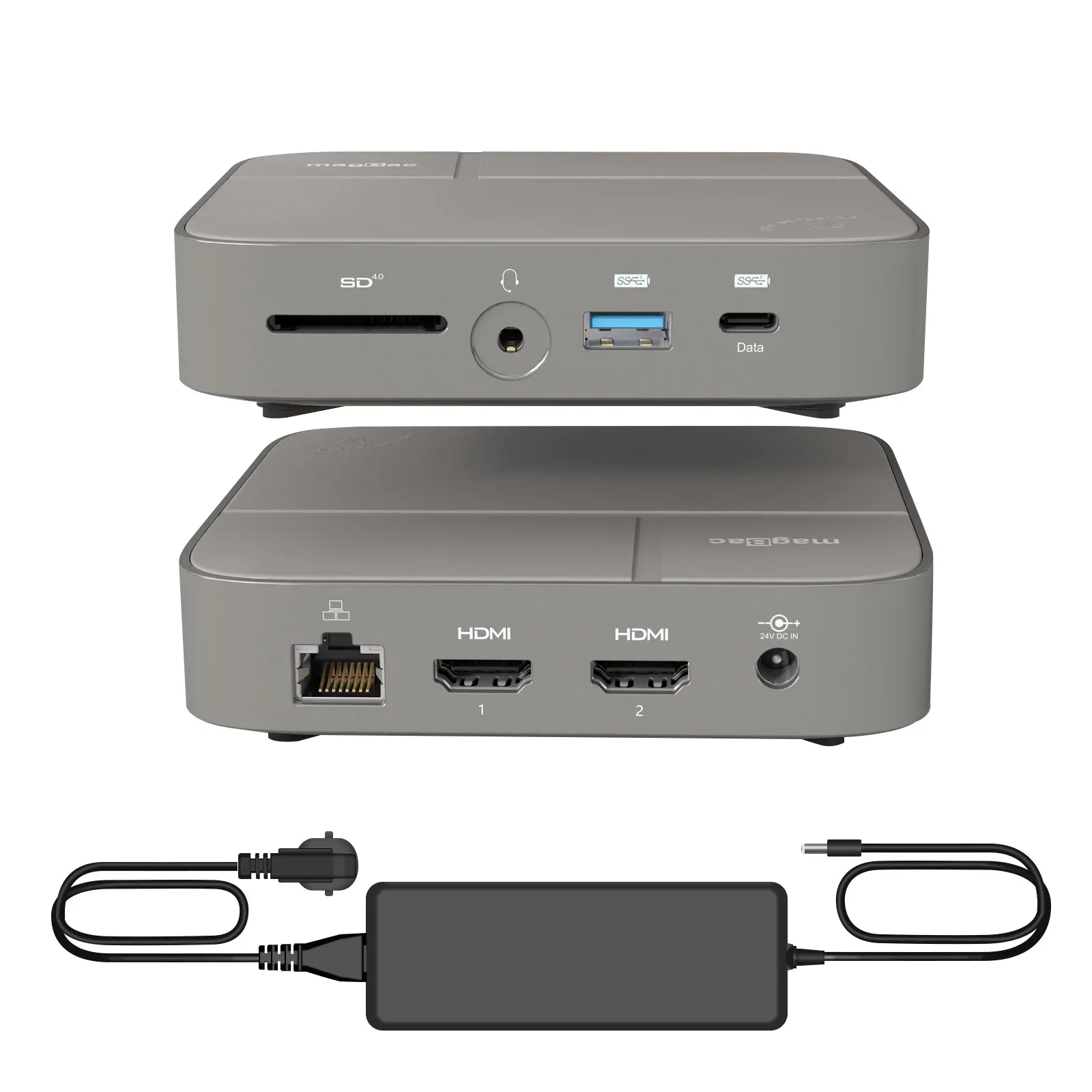 

8K Docking Station USB C Dual 4K@60Hz HDMI Type C Hub Dock for MacBook Lenovo Dell Thunderbolt 4/3 Laptop + SD4.0 RJ45 Ethernet