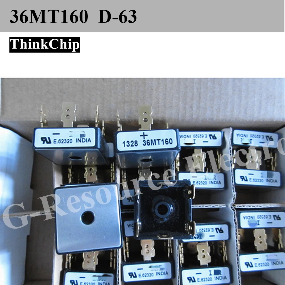(5pcs) 36MT160 D-63 Three Phase Bridge Rectifier 1600V 35A