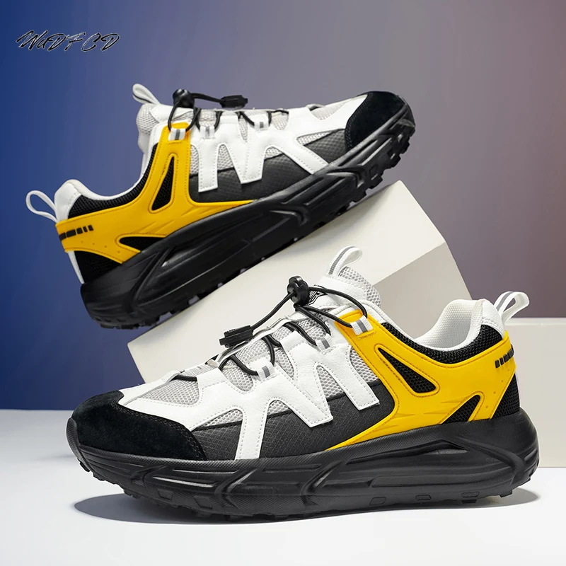 Running Sneakers Plus Size 45 46 47 Men Designer Light Sport Shoes Fashion Casual Breathable Height Increased Platform Gym Shoes