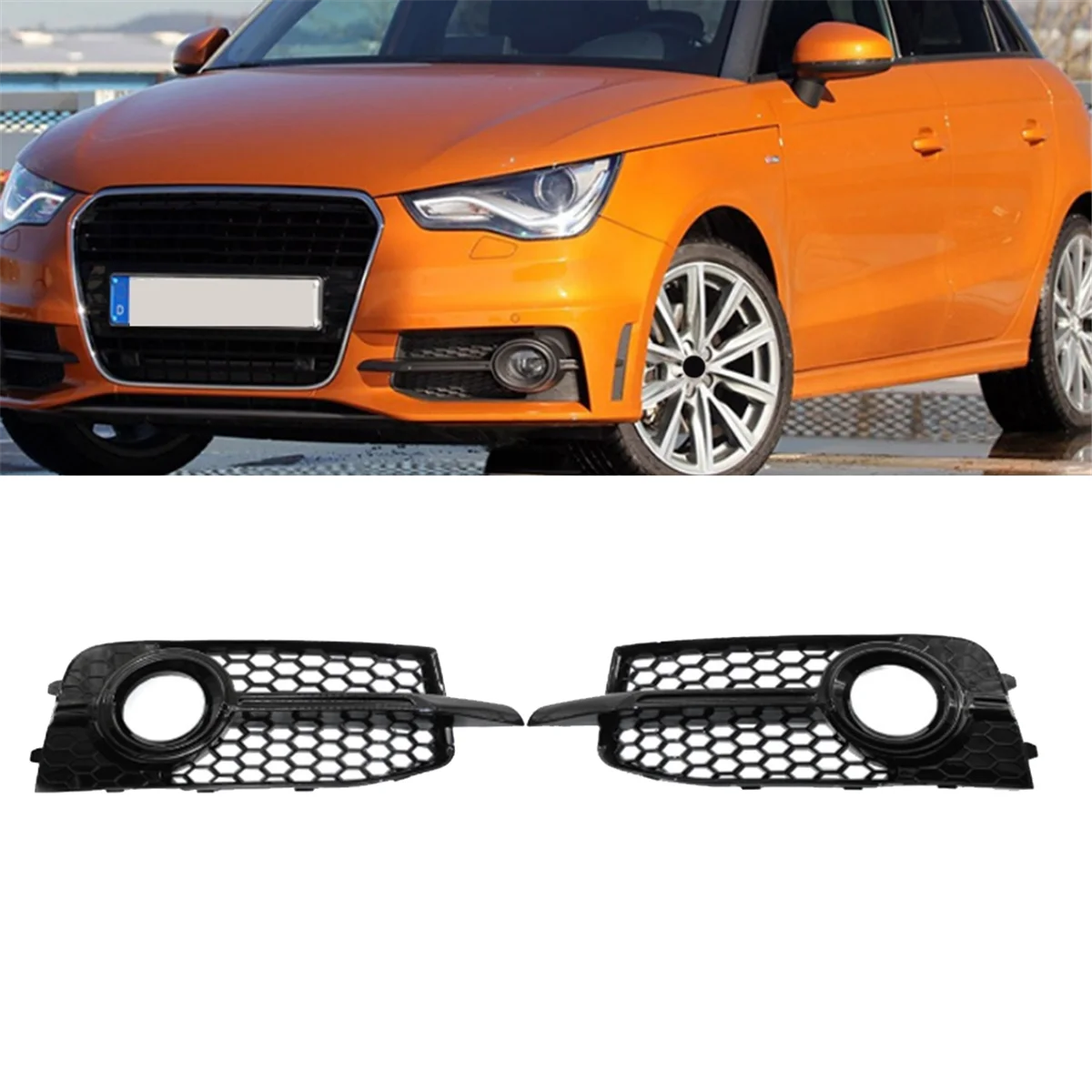 Гениальная рамка противотуманной фары автомобиля, решетка противотуманной фары, крышка противотуманной фары 8X 0807682 B 8X 0807681 B для Audi A1 8X Sport 2011-2014, прочный