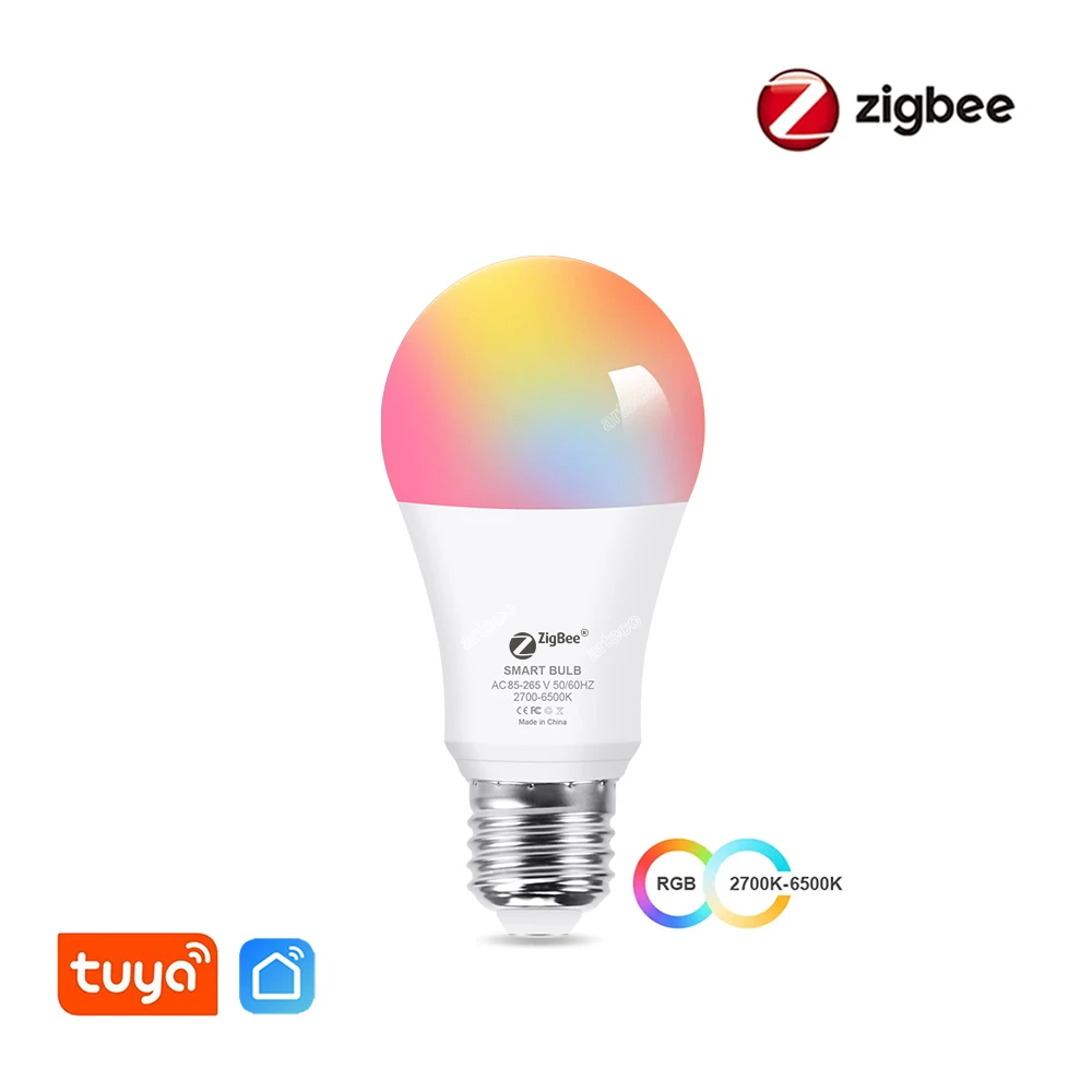 

18W 15W Zigbee 3.0 Led Light bulb RGB CW Tuya Smart Home Led Lamp Zigbee E27 Bulbs Compatible With Alexa Amazon Google Assistant