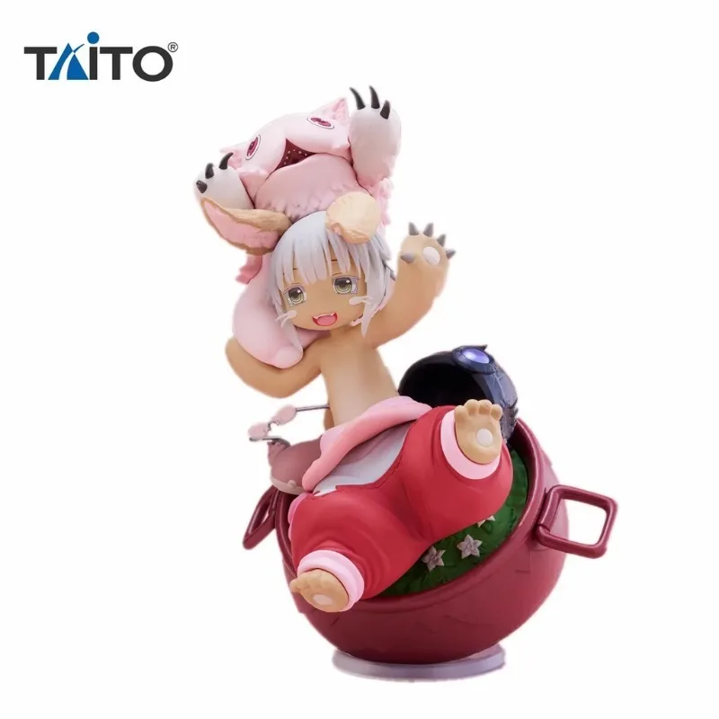 Original TAITO Nanachi AMP Made in Abyss The Golden City of The Scorching Sun Anime Figure Kwaii Q Ver. Action Figurine Doll Toy