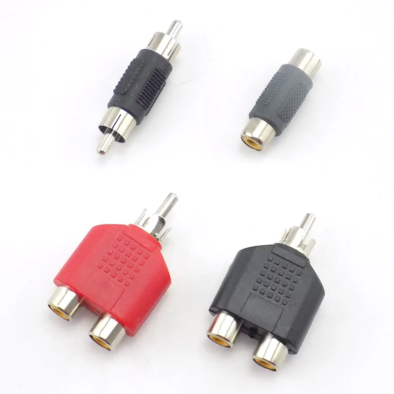 3.5mm male to 2 RCA jack adapter male to male female AV Audio Connector plug2 in 1 Stereo Headset Dual Headphone Audio plug