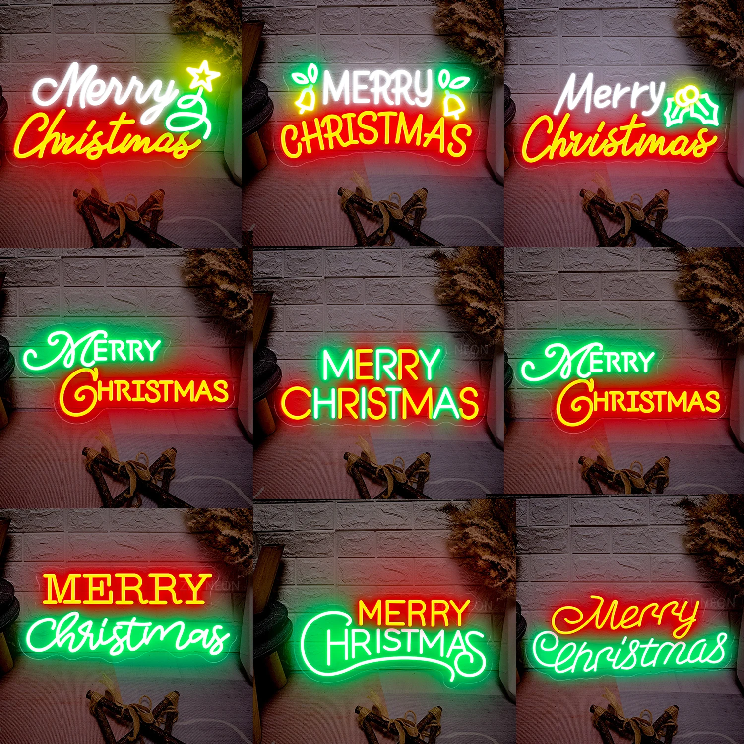 Merry Christmas Neon Sign Christmas Hat Art Light for Party Kids Bedroom Bar Pub Club LED Sign Light Christmas Decor Neon Light