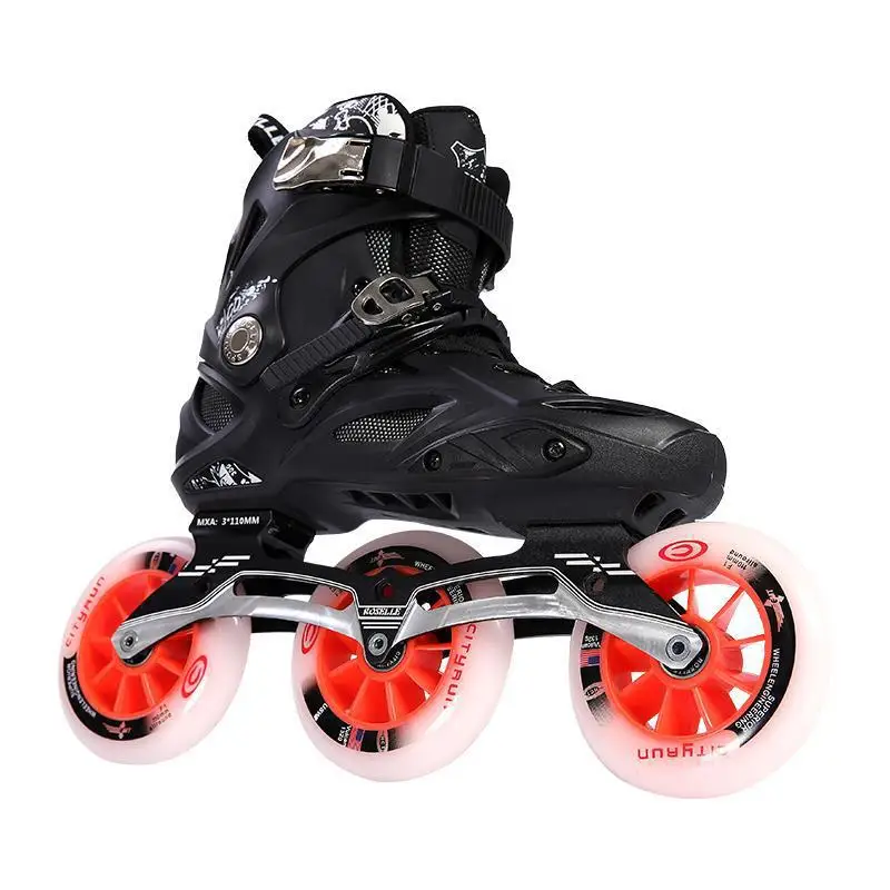 EACH Speed Slalom Skate Roller Skating High Quality Skate Inline Professional  Man Roller Skate Shoes For Adult Man With 3 Wheel