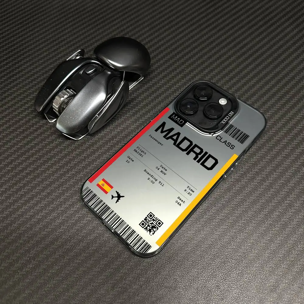 حافظة هاتف إسبانيا لهاتف آيفون 16 15 14 13 12 11 Pro Max Plus - غطاء خلفي ناعم متدرج ملون من مادة TPU #3