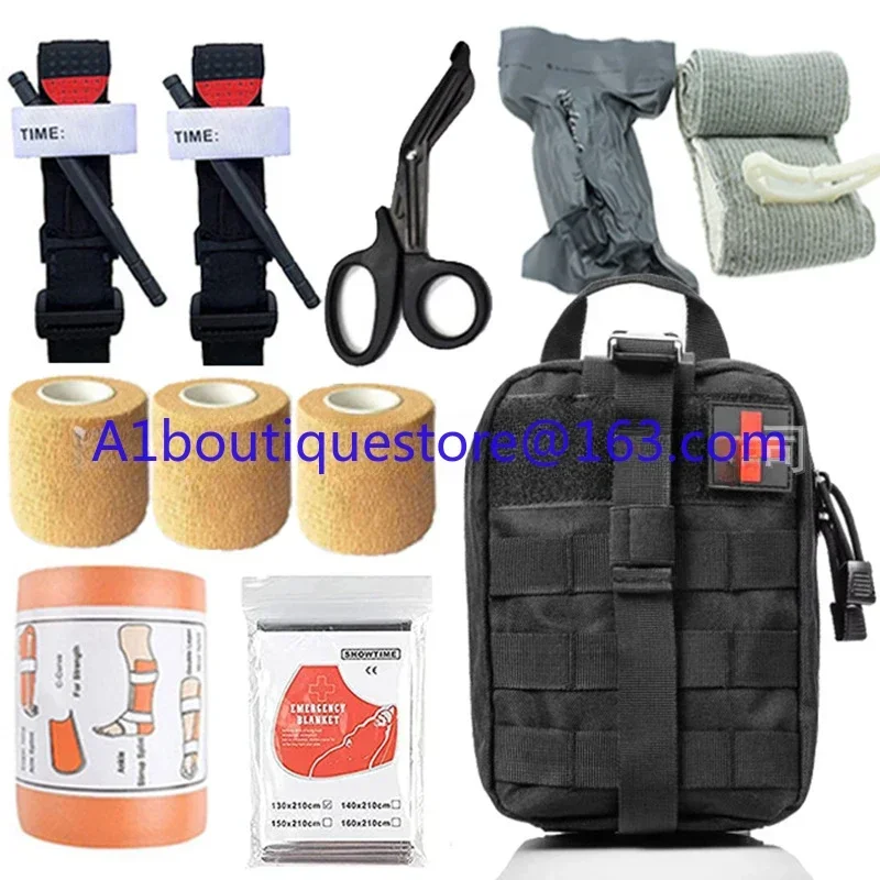 Outdoor survival tool set, wilderness camping survival emergency kit