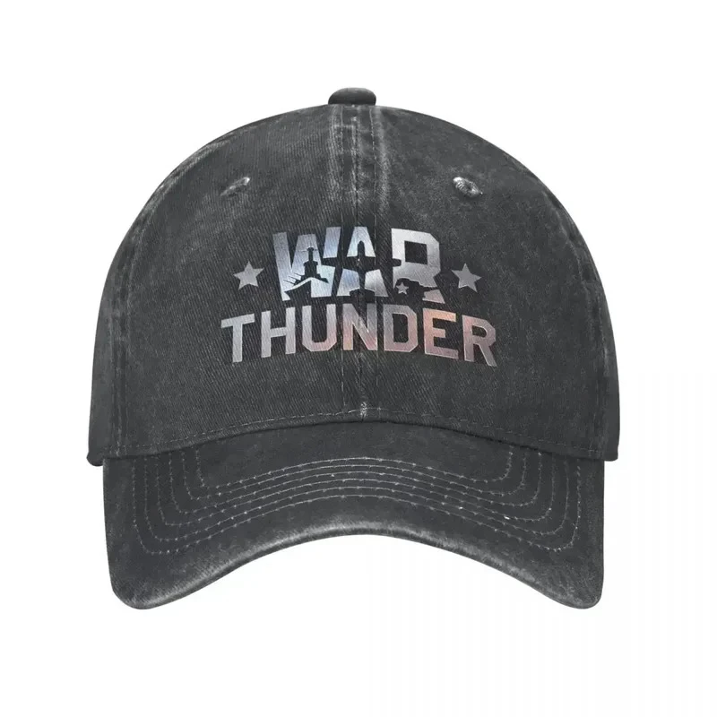 War Thunder Game Baseball Cap Outfit Vintage Distressed Washed Sun Cap Unisex Style Summer Unstructured Soft Hats Cap