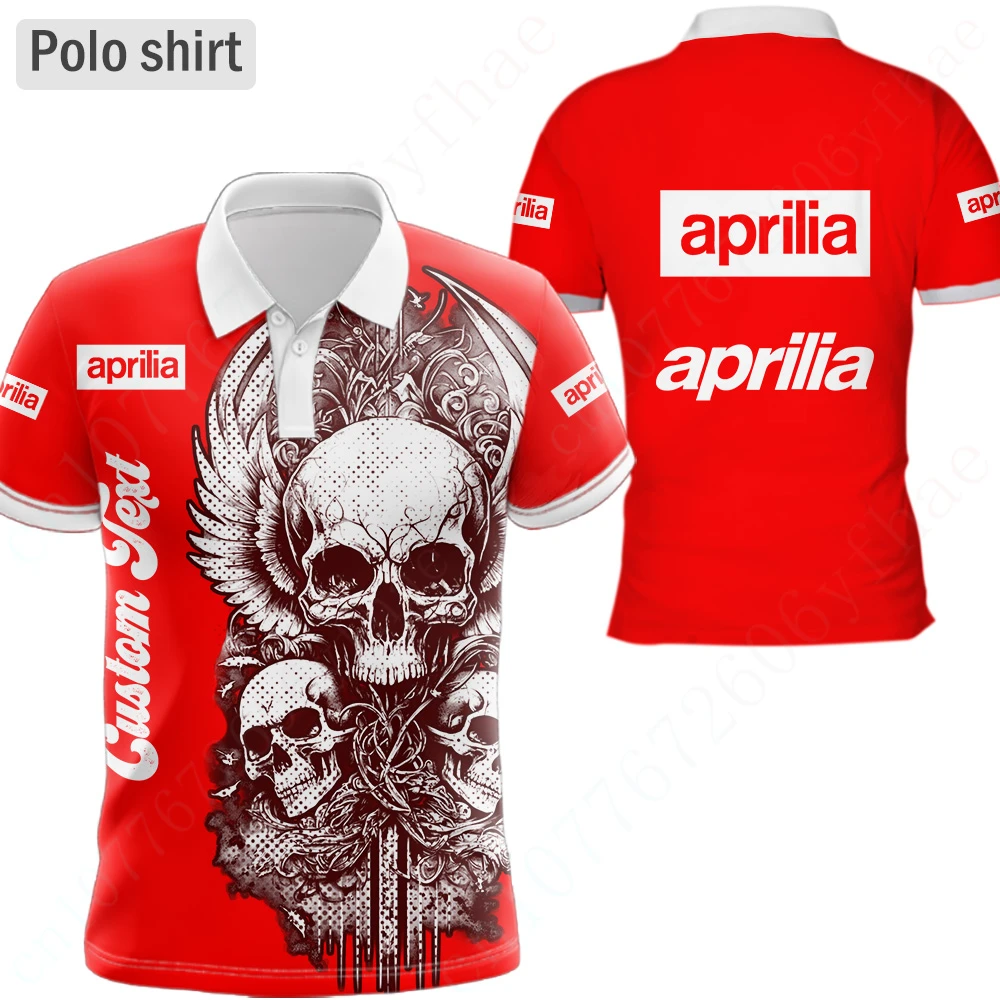 Aprilia Unisex Clothing Anime T Shirt For Men Harajuku Golf Wear Quick Drying Short Sleeve Top Casual Polo Shirts And Blouses