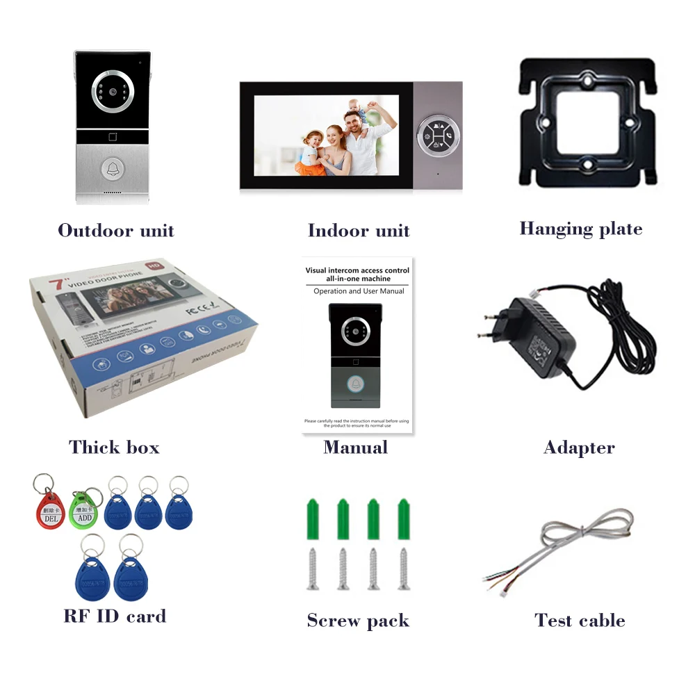 Imagem -06 - High-definition Video Intercom System Suporta Detecção Móvel Swipe Card Unlocking Monitoramento em Tempo Real 7