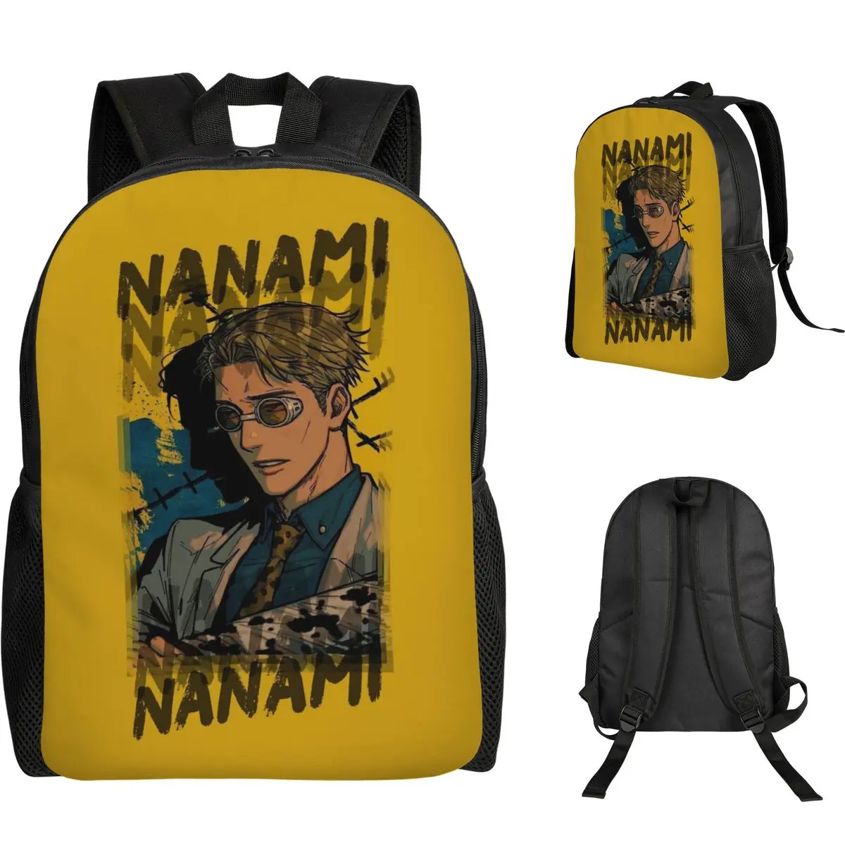 

Nanami Kento Jujutsu Kaisen Backpack Student Boys Girls BookBag School Bag Computer Shoulder Bags