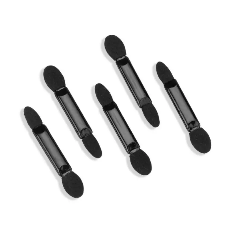 Schwarz Doppelkopf Schwamm Lidschatten Pinsel Set Einweg Lidschatten Set Make-up Pinsel kosmetische Make-up Tool Dame neu