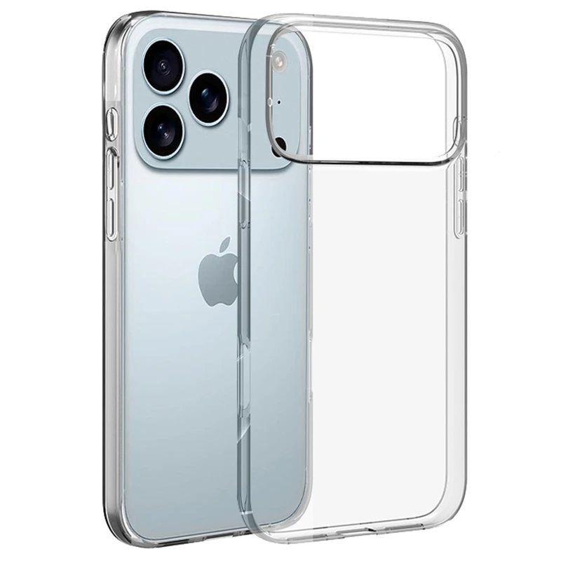 Coque de téléphone transparente en Silicone souple TPU, étui Ultra fin et résistant aux chocs pour iPhone 17 Pro Max