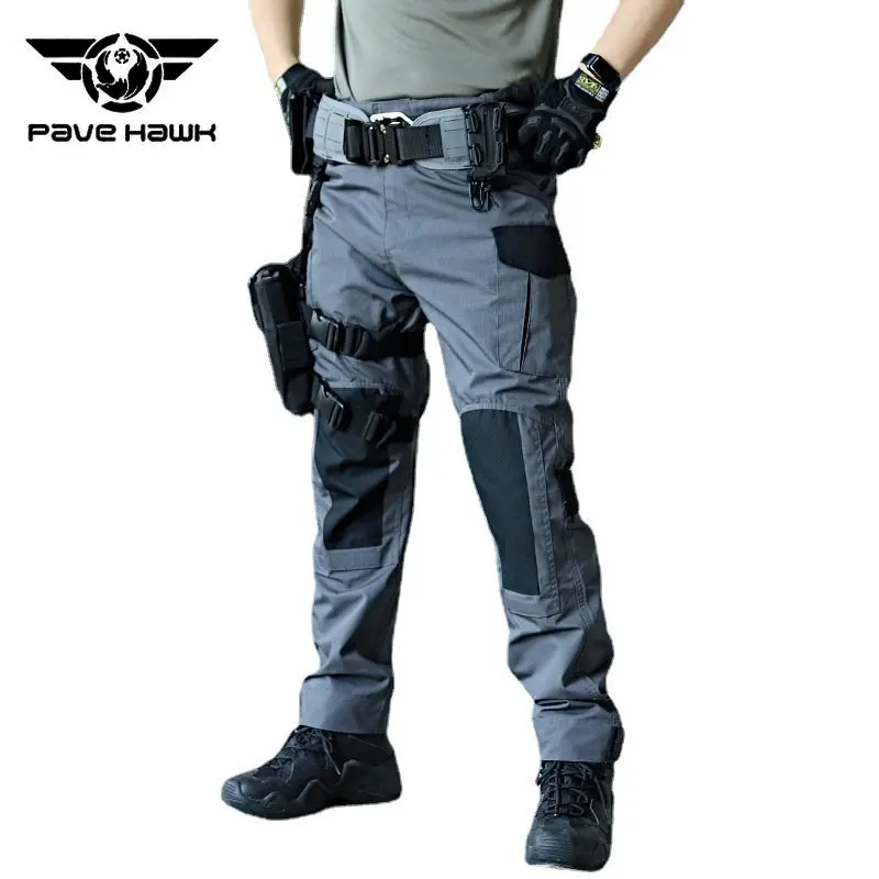 

Men New New Tactical Pants Waterproof Multiple Pockets Cargo Pants Abrasion Resistant Outdoors Hiking Sports Trousers