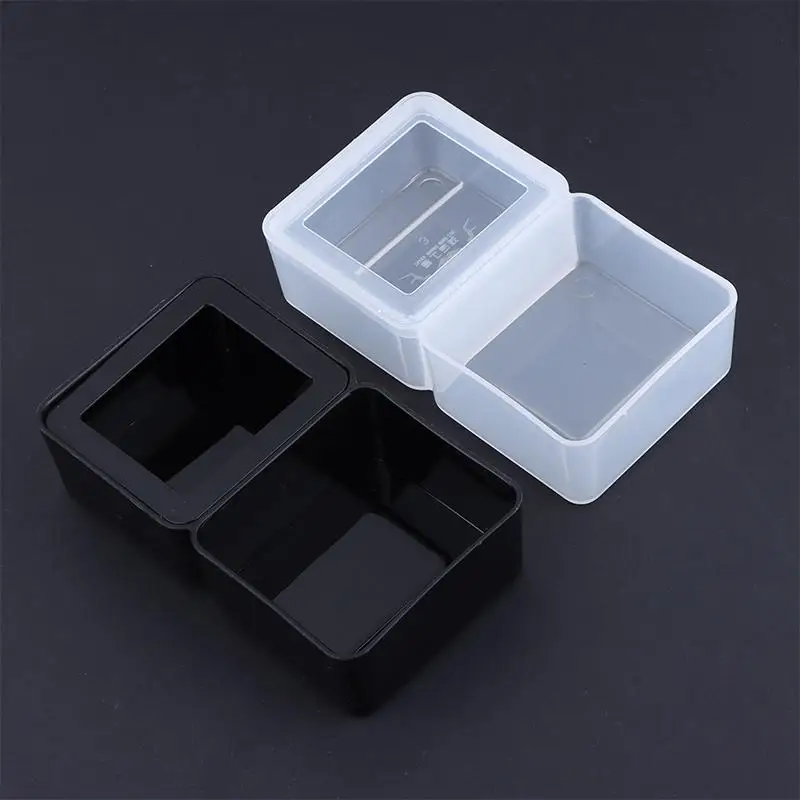 Black/White Plastic Breeding Feeders Box Anti-escape Reptile Snake Feeding Bowl Double Box 2 In 1 Worm Dish