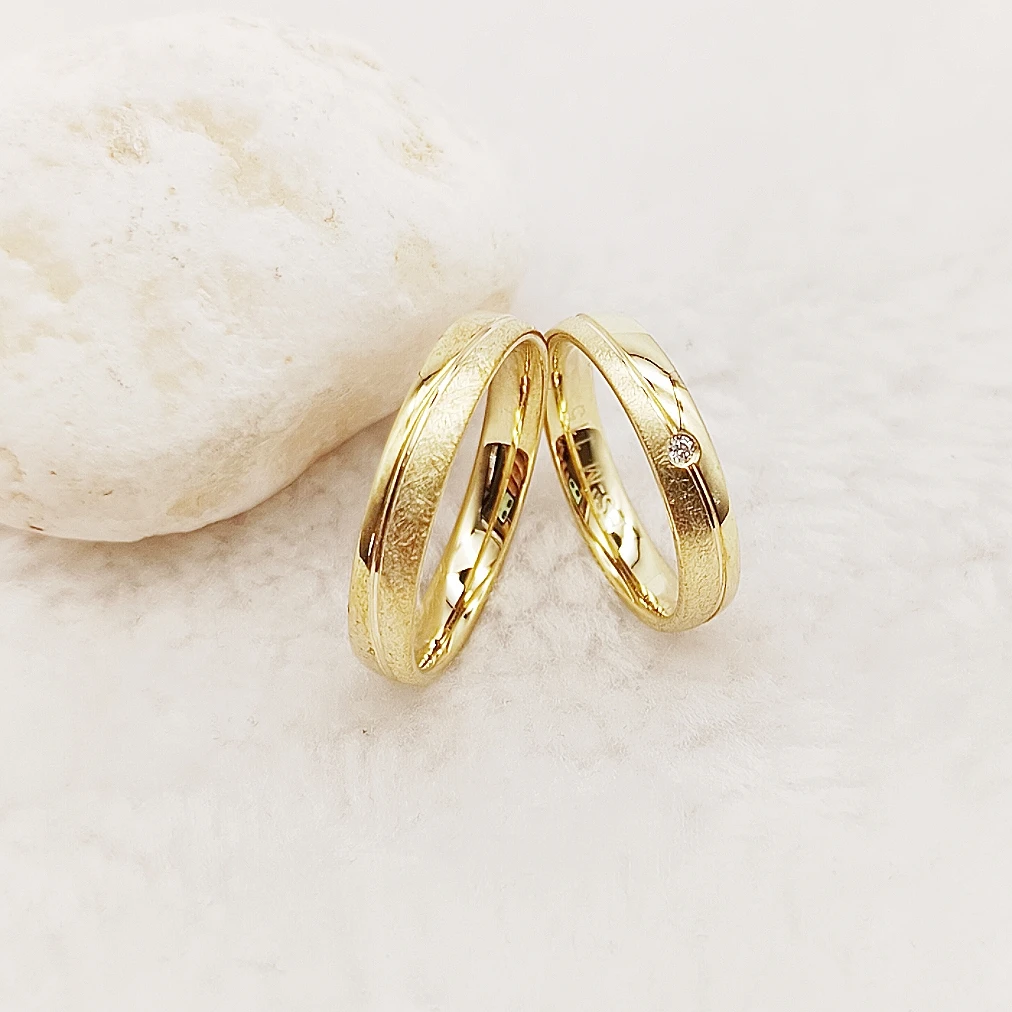 

Вневременная любовь, матовая полировка, дизайнерские обручальные кольца из стерлингового серебра 925 пробы на заказ, обручальное кольцо с тонким цирконием и бриллиантом Eternity