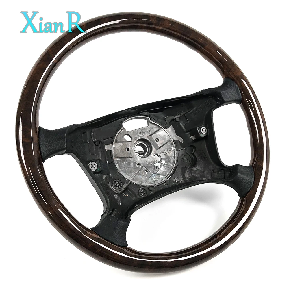 Customized Peach Wood Steering Wheel for BMW E46 E90 E92 E93 E60 E61 E63 E64 E39 E53 E65 E66 E70 E71 E38 E34 1995-02001