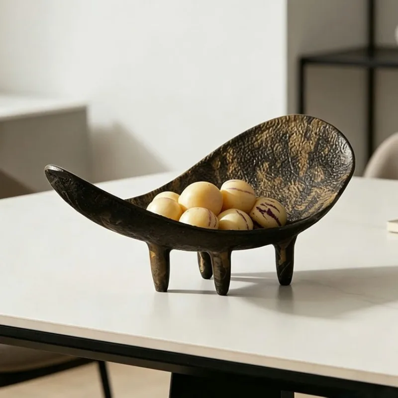 Pretty Fruit Bowl Retro Luxury Kitchen Fruit Bowls Portable Dinner Plates Modern Specialty Table Decoration and Accessories