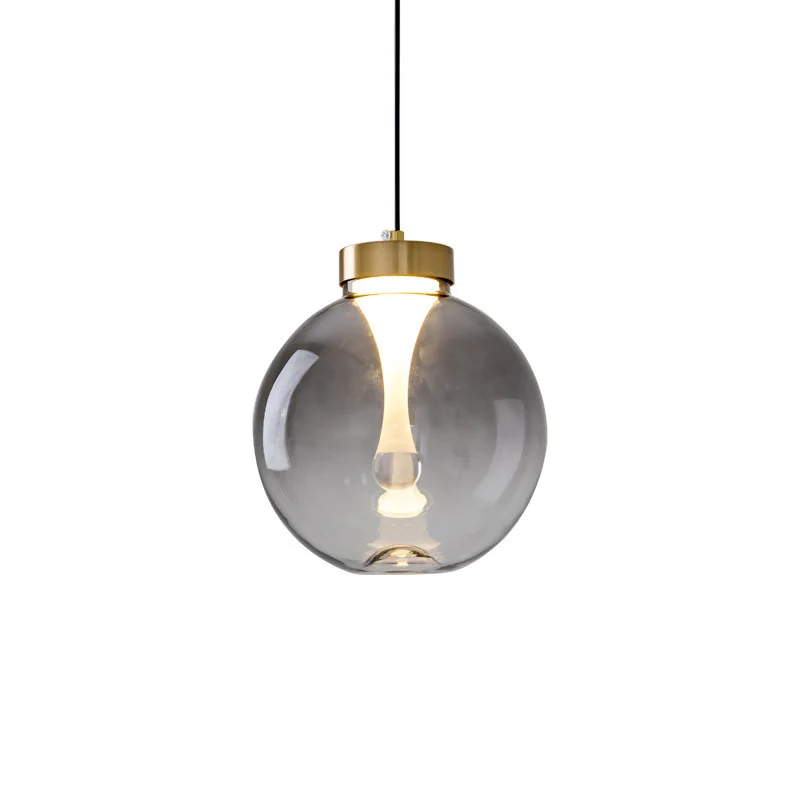 

Nordic restaurant chandelier modern minimalist creative bar raindrop glass spherical bedroom bedside lamp