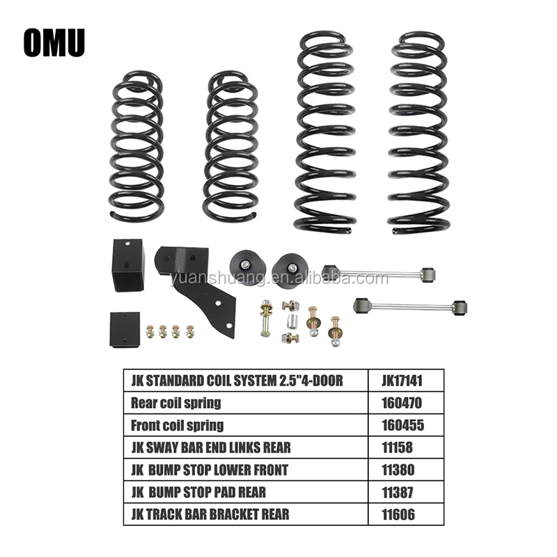 

2.5 Inches Suspension Kits For Jeep Wrangler JK 07+ Coil System Suspension Lift Kit 4x4 Accessory Maiker Manufacturer