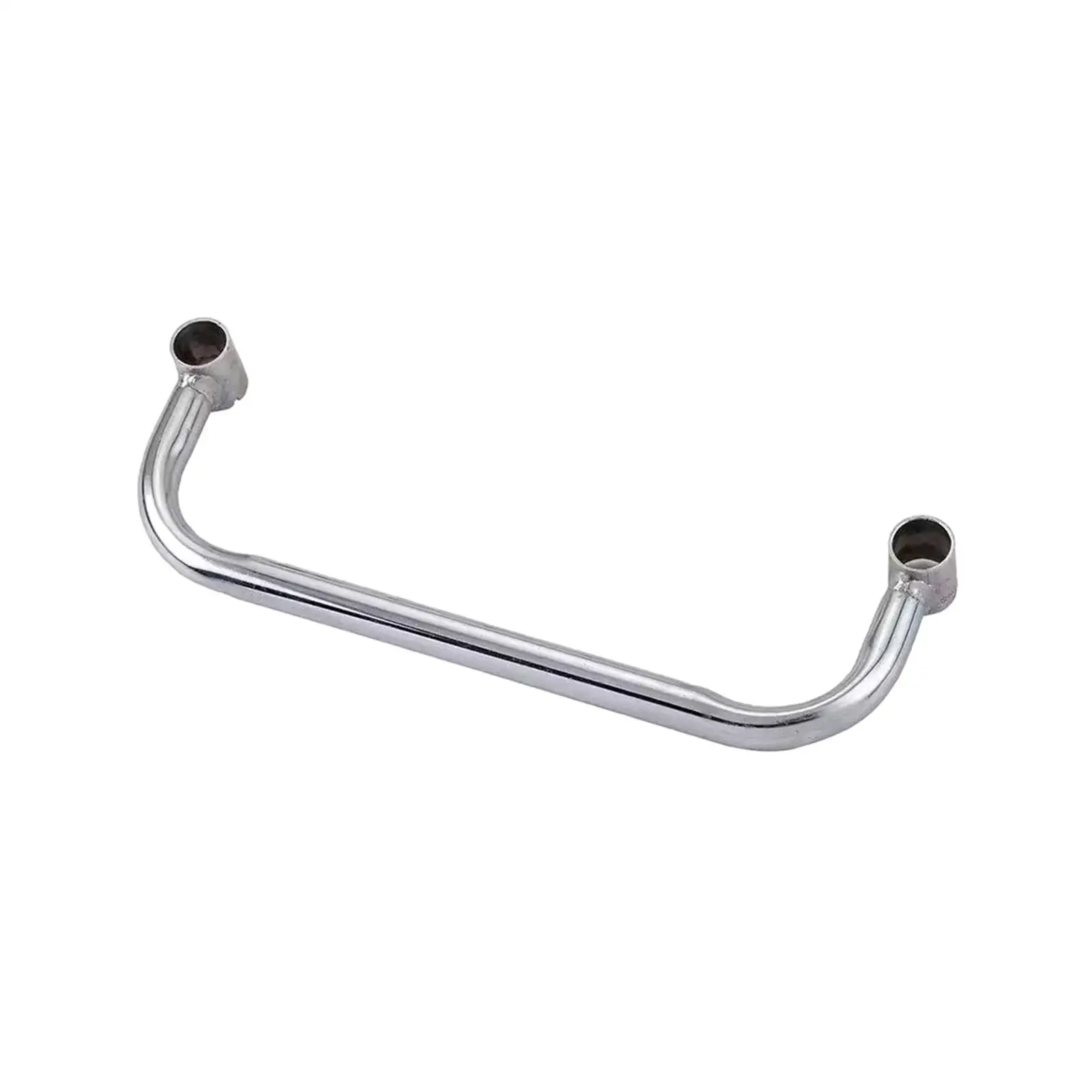 Premium Steel Push Handle for Modular Shelf with Wheels Detachable Armrest Chrome Rack Accessory Convenient Install