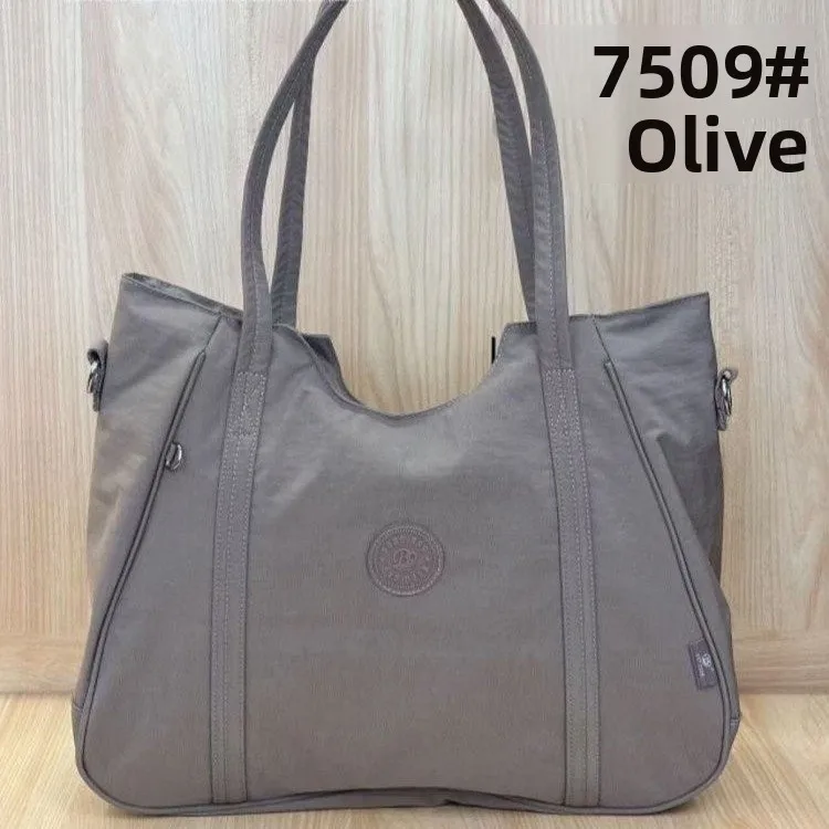 

Casual Nylon Tote Bag Women's New Style Yoga Fitness Bag Short Trip Travel Bag Large Capacity Shoulder Bag by Bo Pu