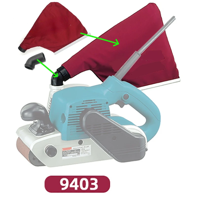 Imagem -06 - Bolsa de Coleta Poeira Dustproof para Makita 9403 9404 M9400b Polegada Correia Máquina Lixadeira Moedor Abrasivo Máquina Acabamento Elétrico