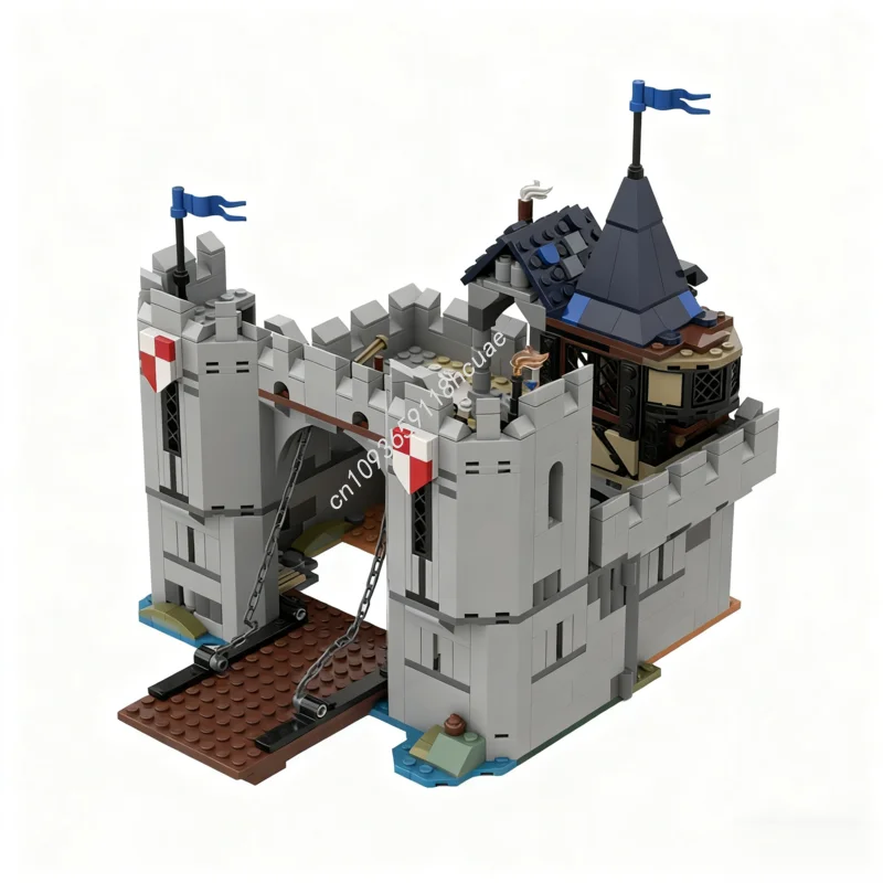 791 Uds. MOC Black Falcons Castillo fortaleza modelo bloques de construcción educación para niños montar juguetes modulares arquitectura regalos de navidad